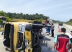 Sat PJR Ditlantas Polda Riau dengan Sigap Tangani Laka Lantas di KM 10 Tol Permai