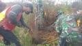 Babinsa Koramil 01/Rengat Kodim 0302/Inhu dan Tim Gabungan Berjimbaku  Padamkan Karhutla Didesa Sungai Raya