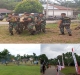 Danramil 01/Rengat Kerahkan Satgas Anggota TNI Lakukan Pembenahan Lapangan Bola Ds Redang