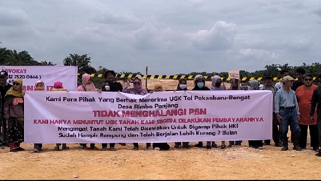 Proyek  Jalan Tol di Rau Hentikan oleh Warga Gegara Lahan Warga Belum Dibayar