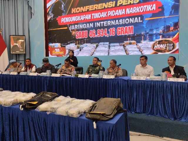 Polda Riau Gagalkan Jaringan Narkoba Internasional