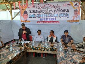 Ketua DPW Riau PKS Ahmad Tarmizi Resmi Dibuka Open Turnamen Catur